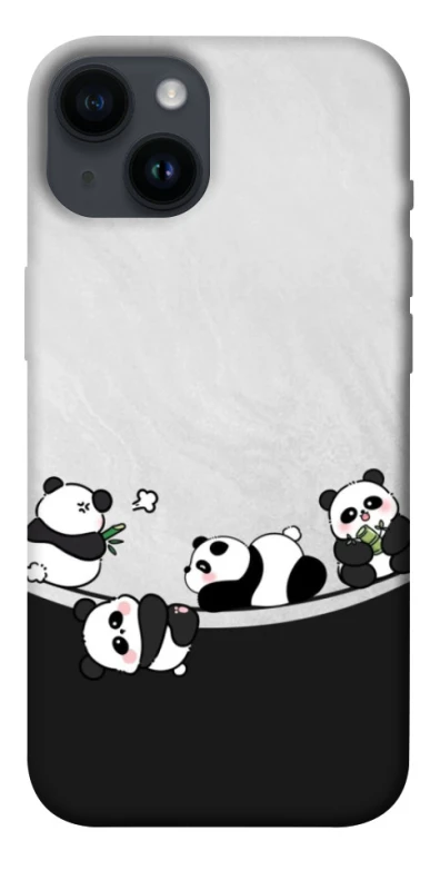 Чохол на Apple iPhone 14 (6.1") Four pandas фото 1 з 1