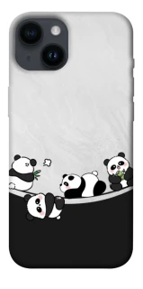 Чохол на Apple iPhone 14 (6.1") Four pandas фото 1 з 1