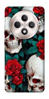 Чехол на Oppo Reno 12 F 4G/5G skull and rose фото 1 из 1