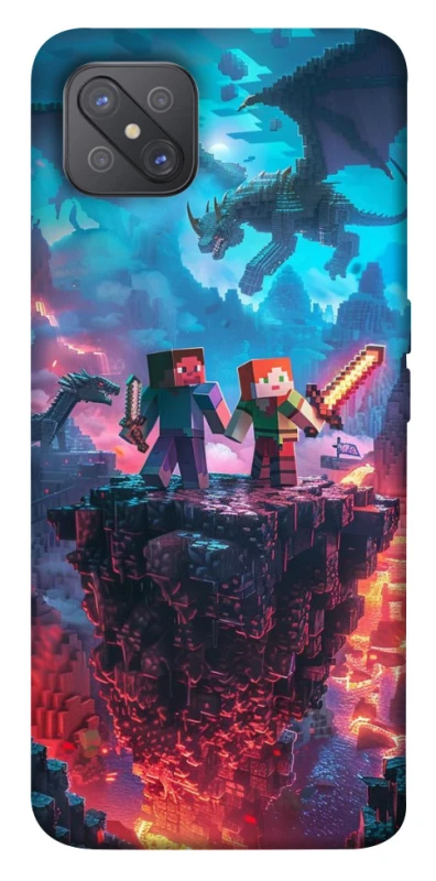 Чохол на Oppo A92s Minecraft v3 фото 1 з 1