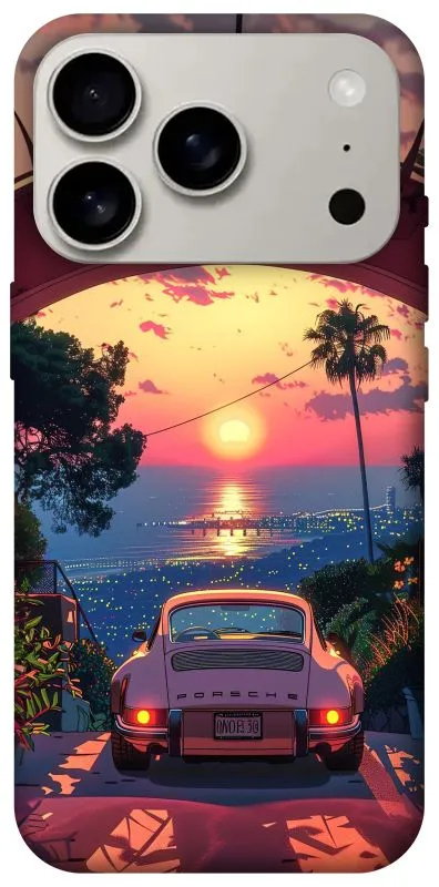 Чехол на Apple iPhone 18 Pro Porsche at sunset фото 1 из 2