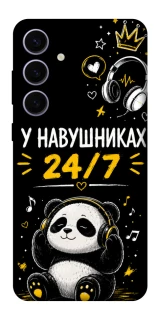 Чехол на Samsung Galaxy S25+ У навушниках 24/7 фото 1 из 1