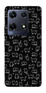 Чохол на Infinix Note 30 Pro Black Cats фото 1 Чохол на Infinix Note 30 Pro Black Cats фото 1 з 1