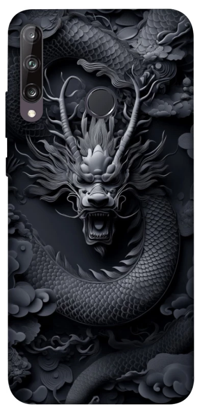 Чехол на Huawei P40 Lite E black dragon фото 1 из 1