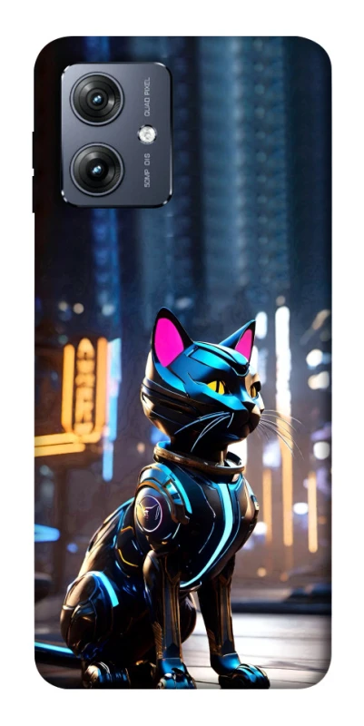 Чехол на Motorola Moto G54 Cyber cat фото 1 из 1