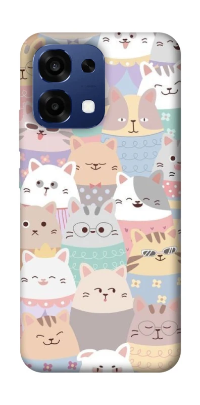 Чехол на Oppo A6 Pro 4G/5G Funny Kittens ver.2 фото 2 из 2