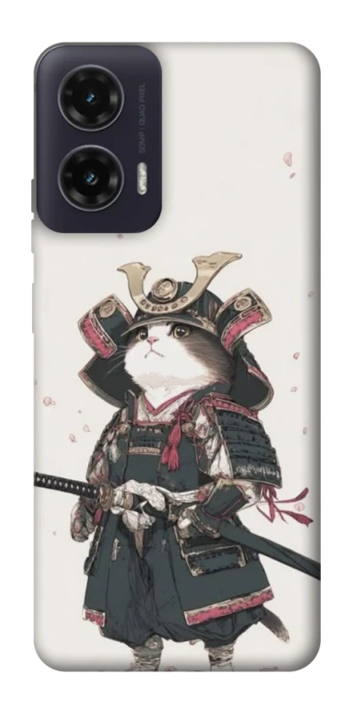 Чохол на Motorola Moto G35 Samurai Cat Warrior фото 1 з 1