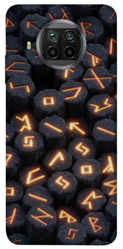 Чохол на Xiaomi Mi 10T Lite / Redmi Note 9 Pro 5G Вогняні руни фото 1 з 1