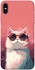 Чохол на Apple iPhone X (5.8") Сat with glasses фото 1 з 1