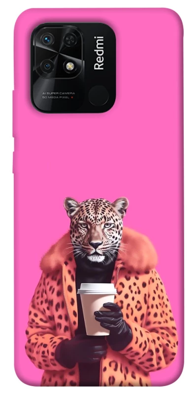 Чехол на Xiaomi Redmi 10C Леопард с кофе фото 1 из 1