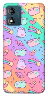 Чехол на Motorola Moto E13 Cat Cute фото 1 из 1