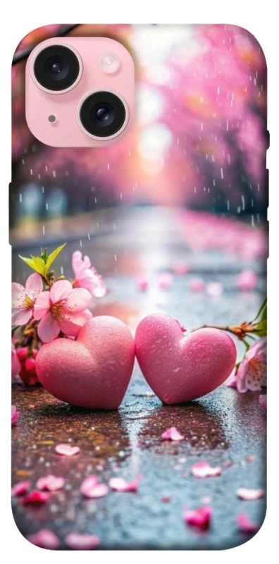 Чехол на Apple iPhone 15 (6.1") Pink heart фото 1 из 1
