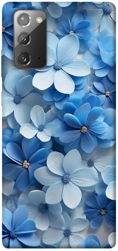 Чохол на Samsung Galaxy Note 20 Сині квіти фото 1 з 1