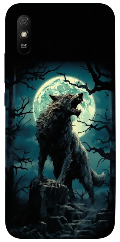 Чехол на Xiaomi Redmi 9A Волк под луной фото 1 из 1