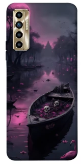 Чохол на TECNO Camon 17P Boat and flamingo фото 1 з 1