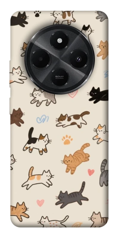 Чохол на Xiaomi Poco C75 Cat style ver.2 фото 1 з 1