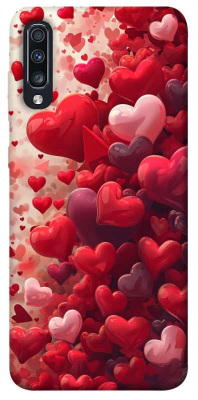 Чохол на Samsung Galaxy A70 (A705F) Many hearts фото 1 з 1