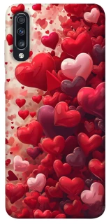 Чохол на Samsung Galaxy A70 (A705F) Many hearts фото 1 з 1