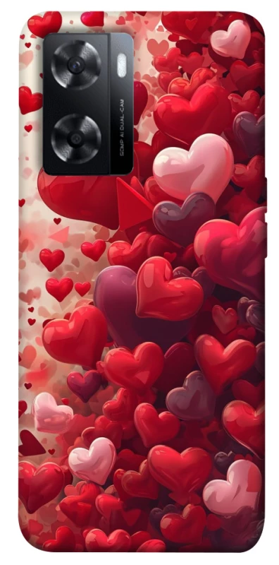 Чохол на Oppo A57s Many hearts фото 1 з 1