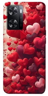 Чохол на Oppo A57s Many hearts фото 1 з 1