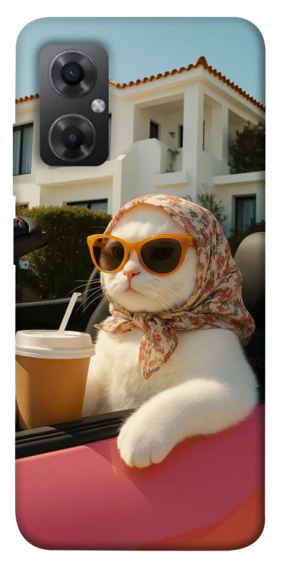 Чехол на Xiaomi Redmi Note 11R Stylish Cat Cruise фото 1 из 1