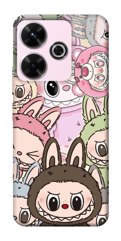 Чохол на Xiaomi Poco M6 4G All Labubu 3 фото 1 з 1