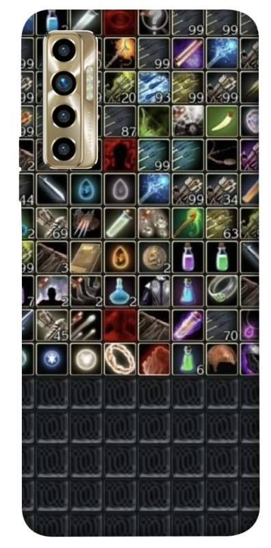 Чехол на TECNO Camon 17P Inventory menu ver.2 фото 1 из 1