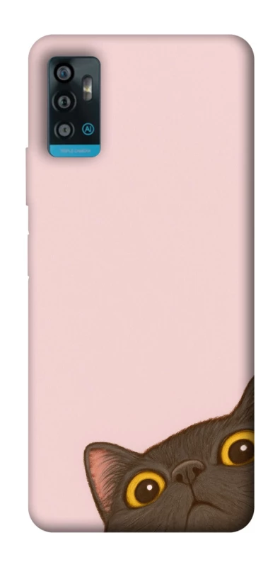 Чохол на ZTE Blade A71 Peeping cat фото 1 з 1