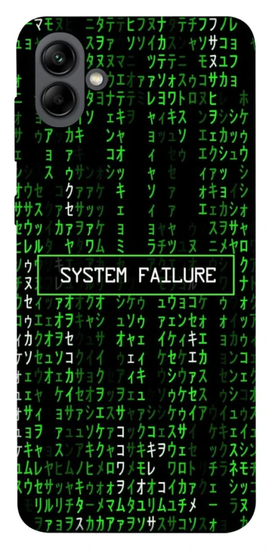 Чехол на Samsung Galaxy A04 Matrix system failure фото 1 из 1
