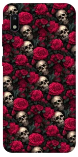 Чехол на Samsung Galaxy A10 (A105F) Черепа и розы фото 1 из 1
