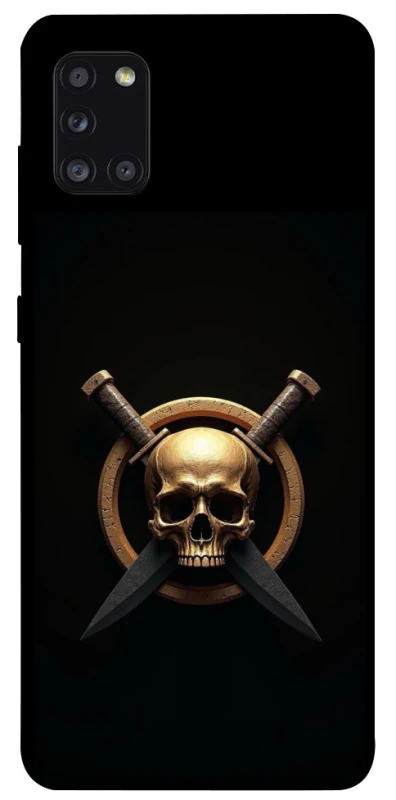 Чохол на Samsung Galaxy A31 Golden Skull фото 1 з 1