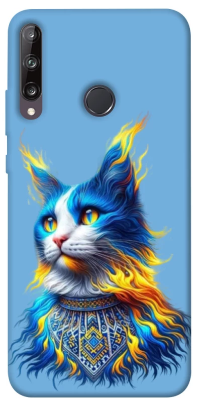 Чохол на Huawei P40 Lite E Кіт патріот фото 1 з 1