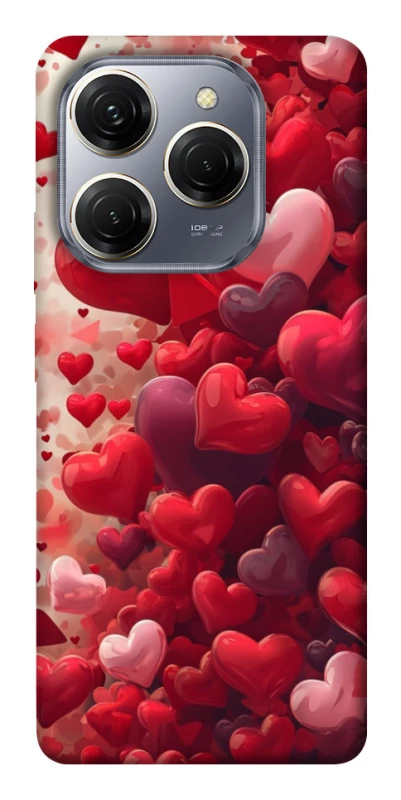 Чохол на TECNO Spark 20 Pro Many hearts фото 1 з 1
