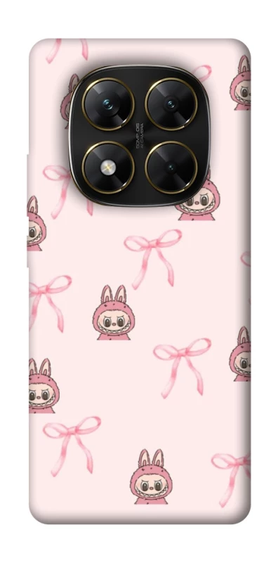 Чохол на Xiaomi Poco X7 Pink bows and Labubus фото 1 з 1