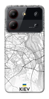 Чехол на ZTE Blade A54 4G Kiev white map фото 1 из 1