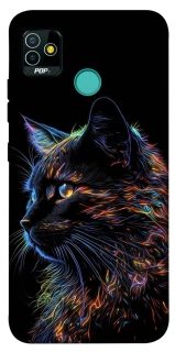 Чохол на TECNO POP 5 Чорний кіт фото 1 з 1