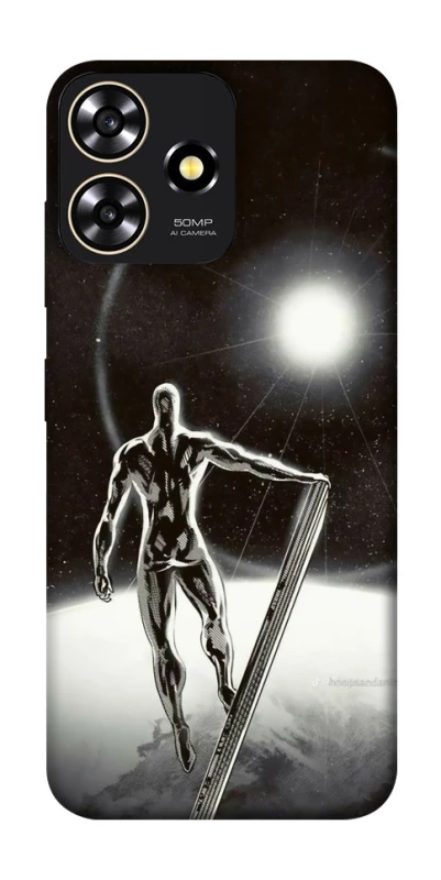 Чехол на ZTE Blade A73 4G Серебряный сёрфер фото 1 из 1