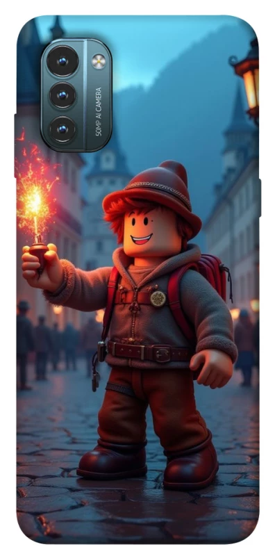 Чехол на Nokia G21 Roblox Fire Logo Blue Flames фото 1 из 1
