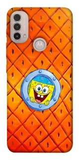 Чехол на Motorola Moto E40 Дом Спанч Боба фото 1 из 1