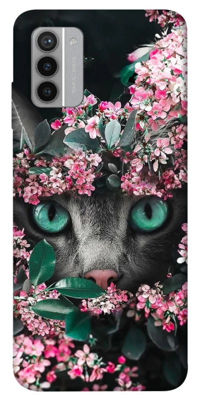 Чехол на Nokia G42 Кот в цветах фото 1 из 1