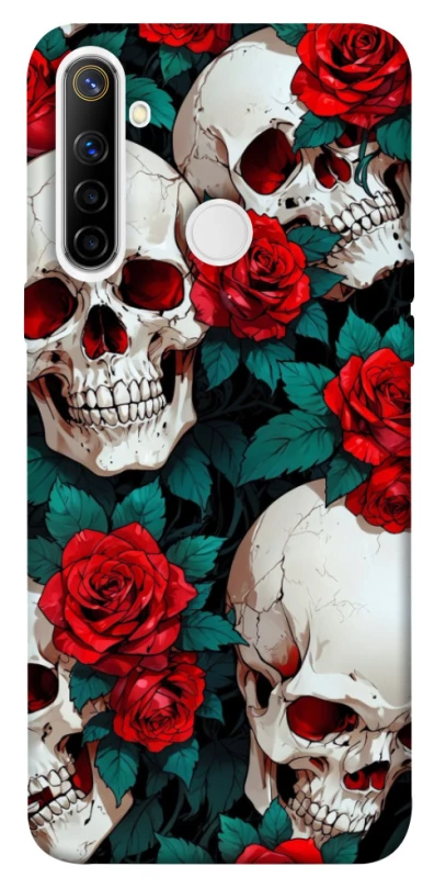 Чохол на Realme 6i skull and rose фото 1 з 1
