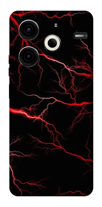 Чохол на TECNO Pova 6 Neo (LI6) Червона молнія фото 1 з 1