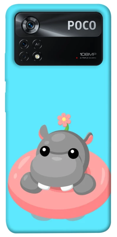 Чохол на Xiaomi Poco X4 Pro 5G Adopt Me Hippo Floatie фото 1 з 1