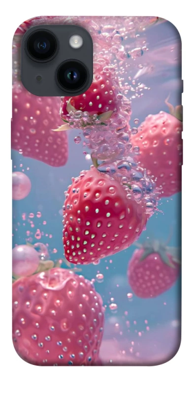 Чохол на Apple iPhone 14 (6.1") Полуниця в воді фото 1 з 1