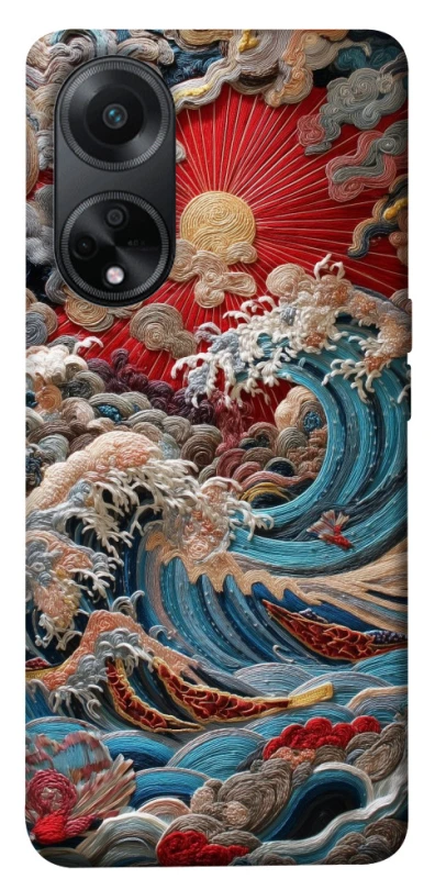 Чехол на Oppo A58 4G Japa wave ver.2 фото 1 из 1