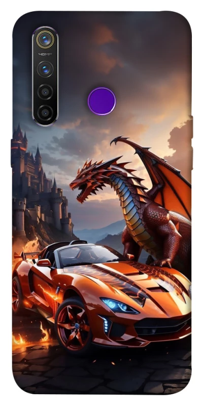 Чехол на Realme 5 Pro Сar and dragon фото 1 из 1