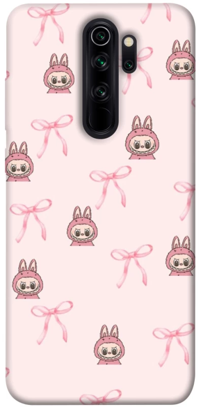 Чохол на Xiaomi Redmi Note 8 Pro Pink bows and Labubus фото 1 з 1