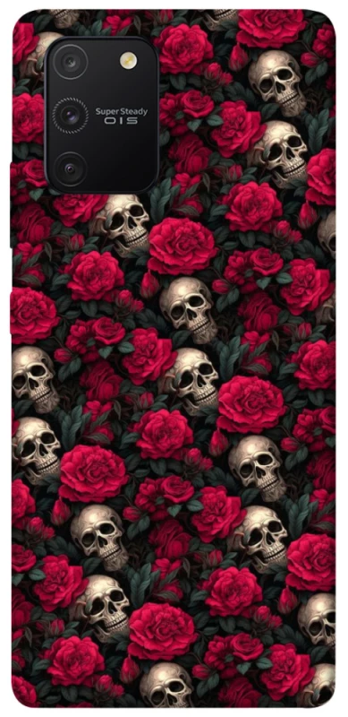 Чохол на Samsung Galaxy S10 Lite Черепа та рози фото 1 з 1