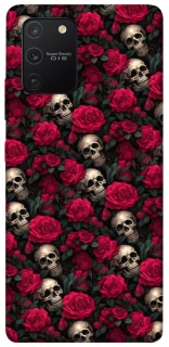 Чехол на Samsung Galaxy S10 Lite Черепа и розы фото 1 из 1