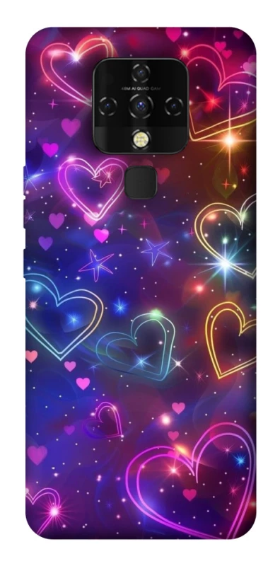 Чохол на TECNO Camon 16 SE Drawn hearts фото 1 з 1